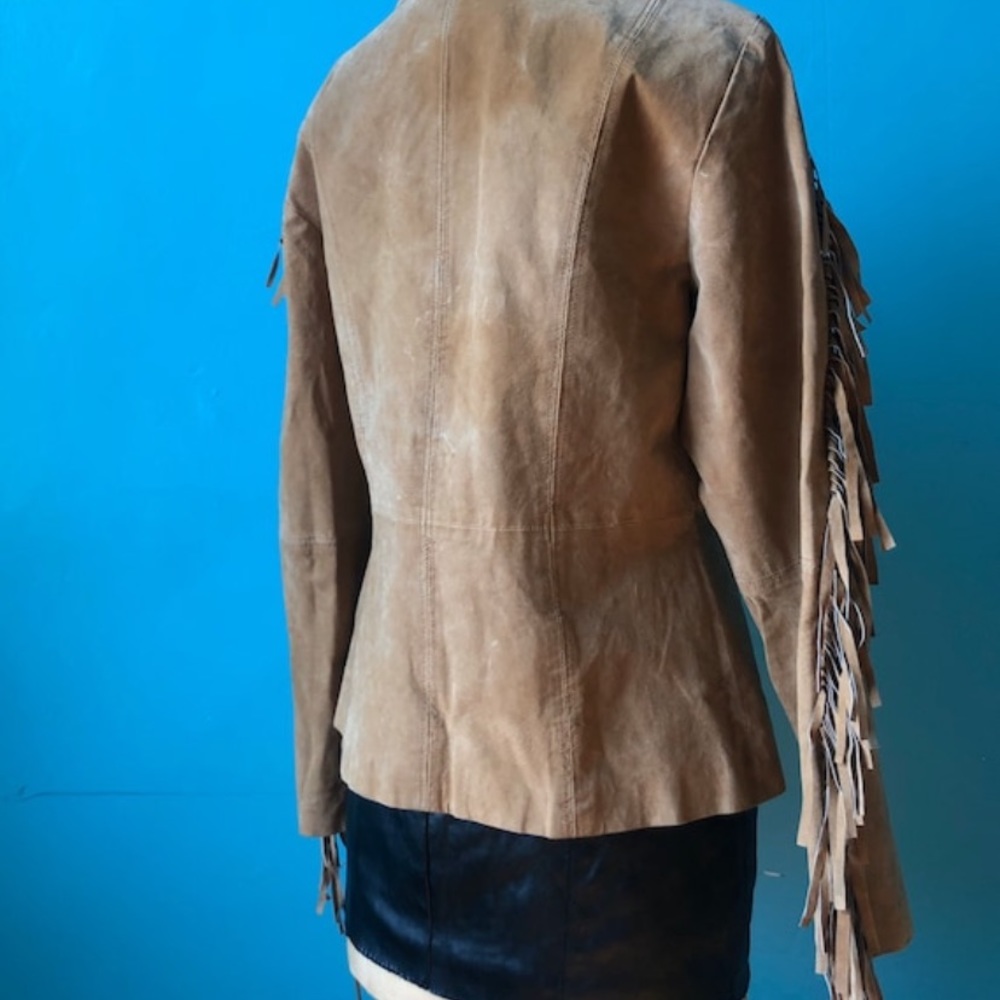 Vintage suede tassel jacket